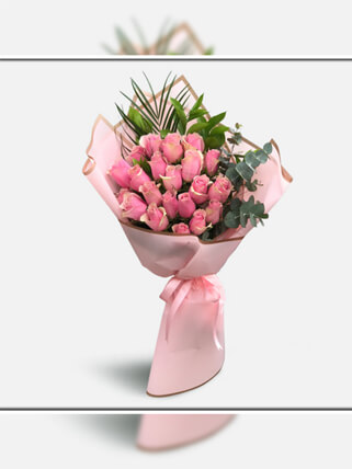 21 Pink Roses