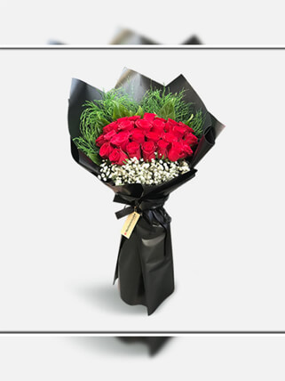 25 Kırmızı Güller Buketi