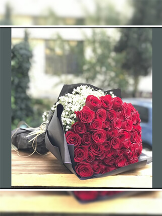 60 Kırmızı Gül Buketi