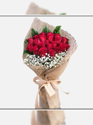Sevgilime 21 Kırmızı Gül Buketi