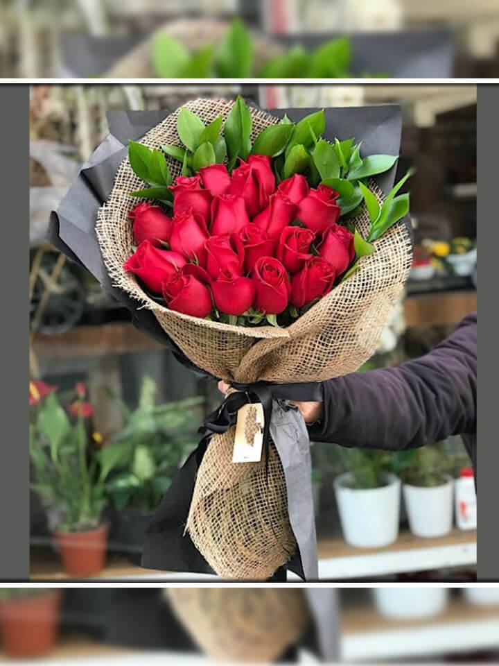 19 Kımızı Gül Buketi