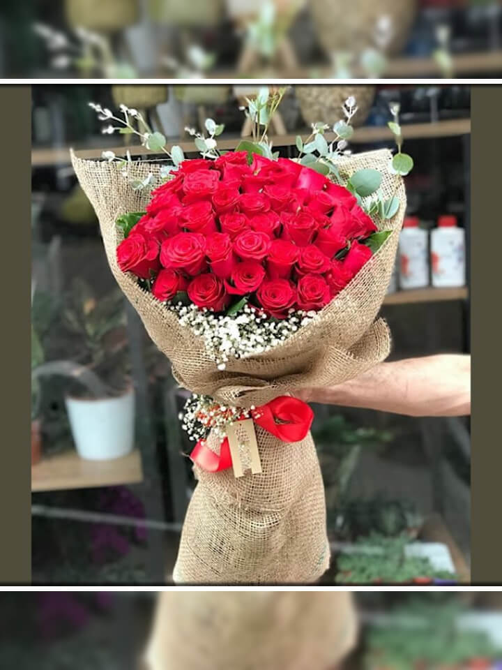 41 Kırmızı Gül Buketi